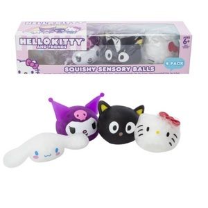 Sanrio Hello Kitty & Friends 4 Piece Sensory Squeeze Ball Set - New in Box
E